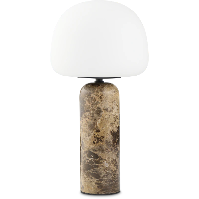 Kin Bordlampe Brun Marmor 40 cm