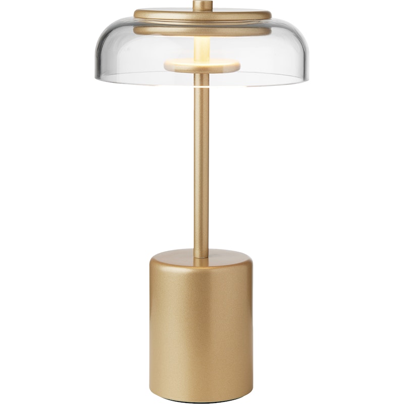 Blossi Mini Bordlampe Bærbar, Nordic Gold / Klar