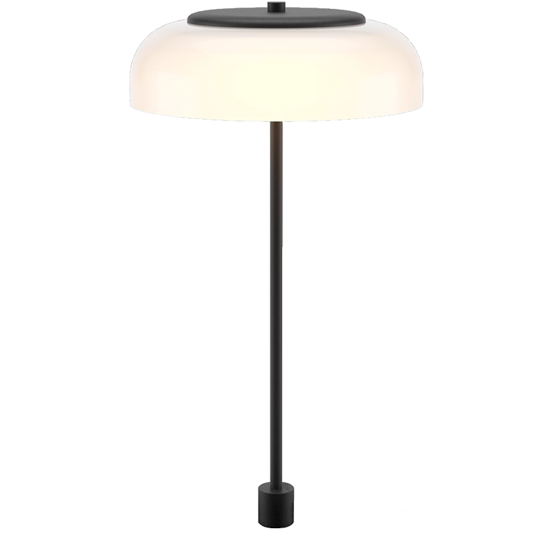 Blossi Bordlampe Integreret 230 mm, Sort / Opal