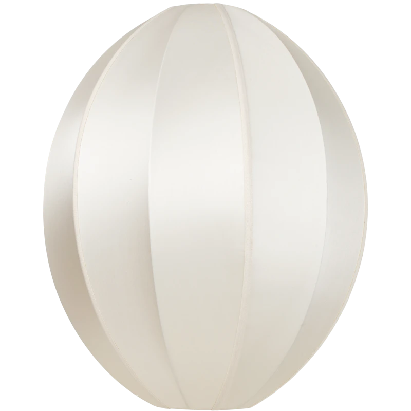 Indochina Lampeskærm Oval Stor, Offwhite