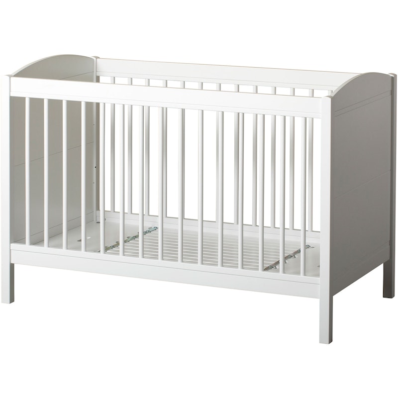 Seaside Lille +, Crib 68x130 / 168 cm, white