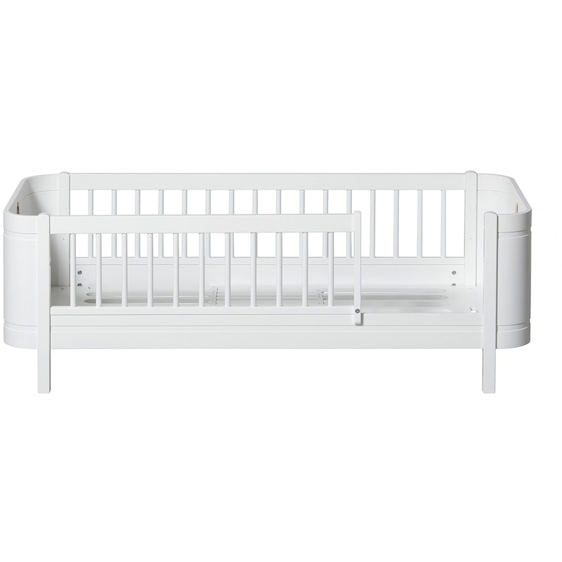 Wood Mini+ Junior Bed, 68x162cm, White