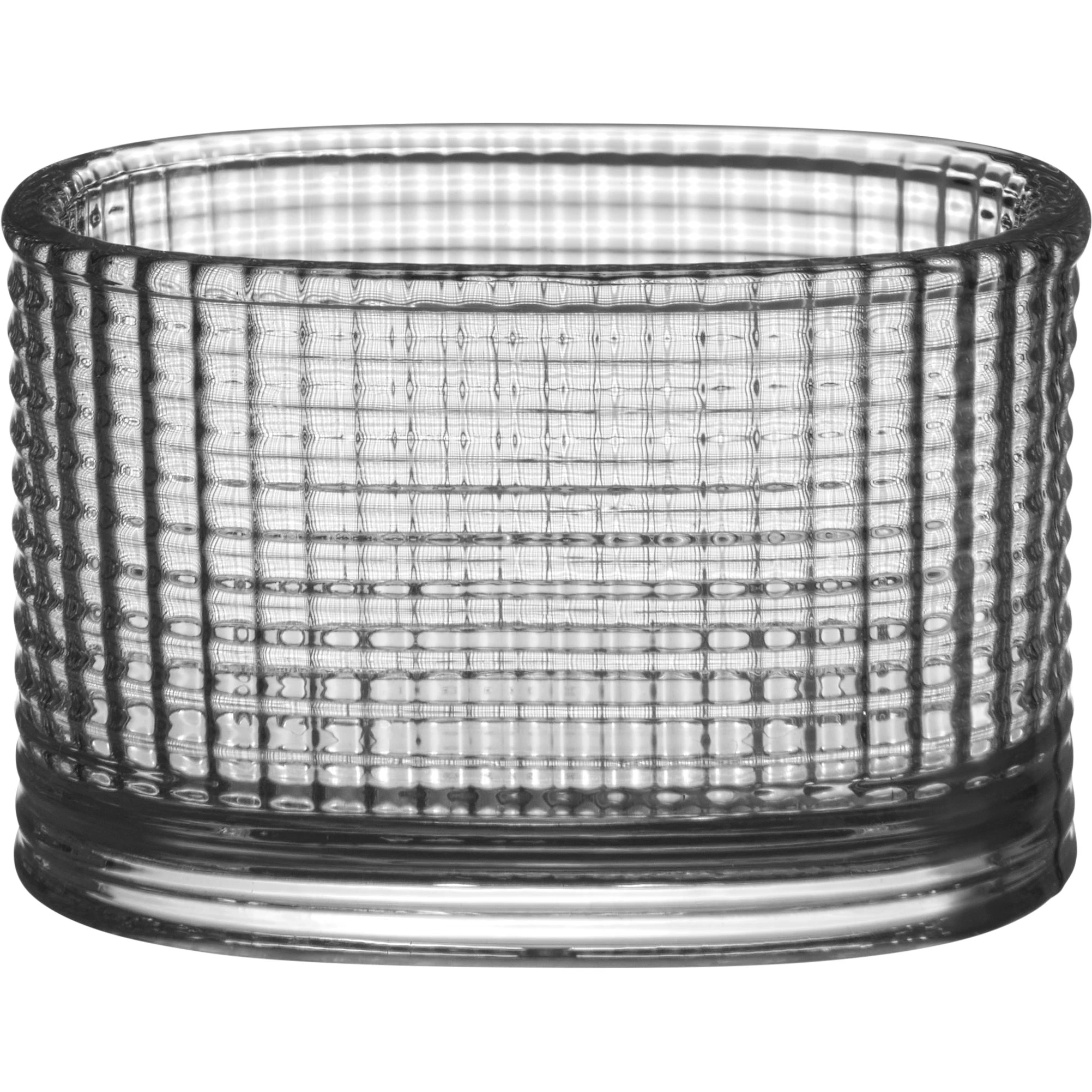 Orrefors Magica Lysestage Super Ellipse 50 Mm - Fyrfadsstager Glas Gr&aring; - 6541015