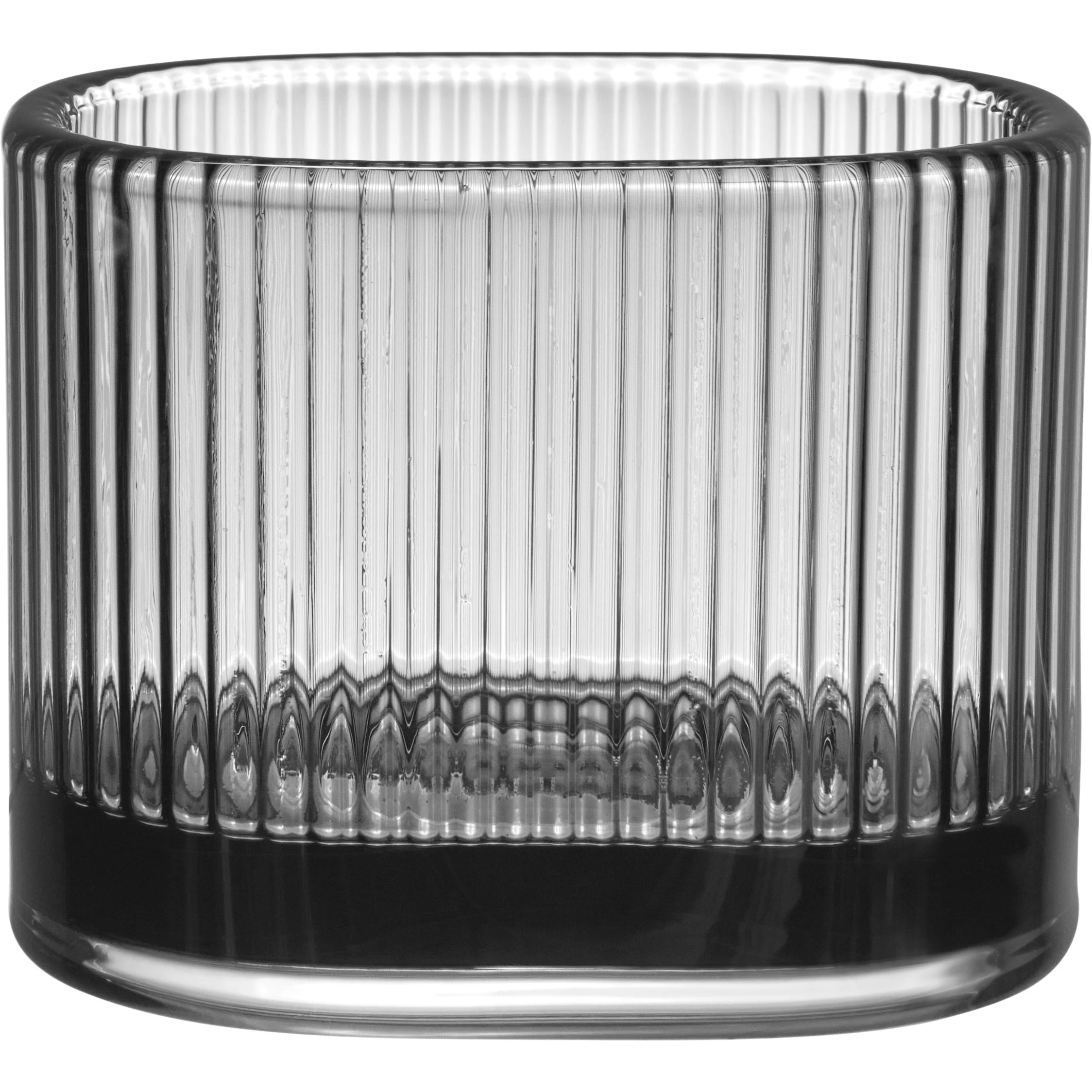 Orrefors Magica Lysestage Super Ellipse 70 Mm - Fyrfadsstager Glas Gr&aring; - 6541016