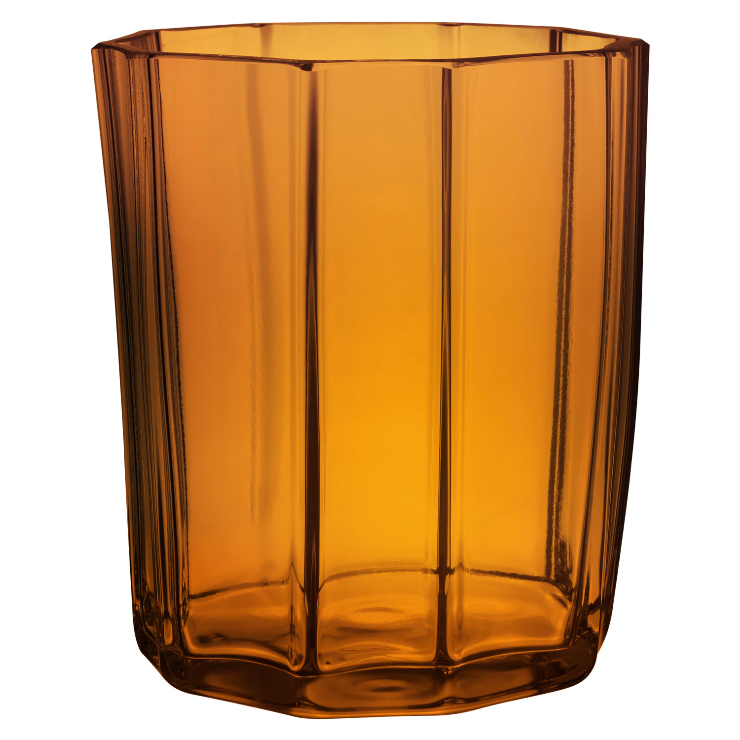 Orrefors Reed Lysestage 85 Mm Amber - Fyrfadsstager Glas Rav - 6540625