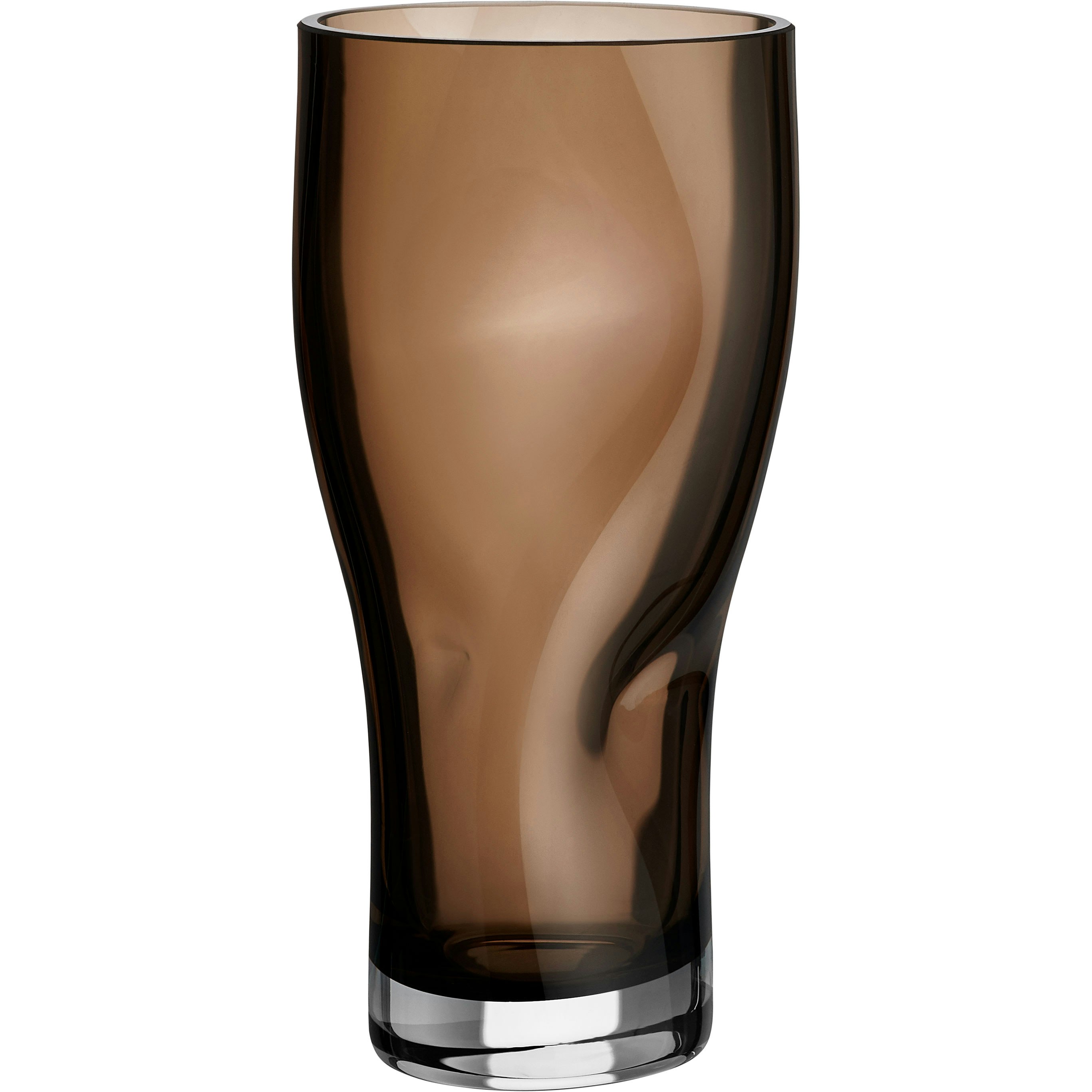 Orrefors Squeeze Vase 23 Cm - Vaser Glas Smokey Brown - 6562026