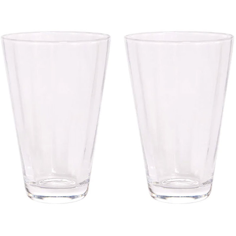 Yuka Groove Glas 2-pak, Klart