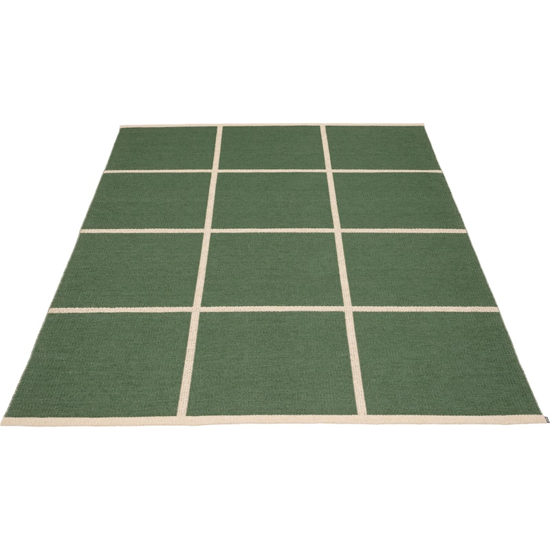 Criss Plastikmåtte Leaf / Cream, 180x260 cm