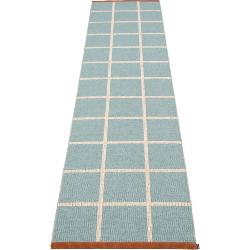 Criss Plastikmåtte Haze / Cream / Rust, 70x300 cm