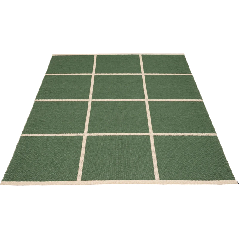 Criss Plastikmåtte Leaf / Cream, 180x260 cm