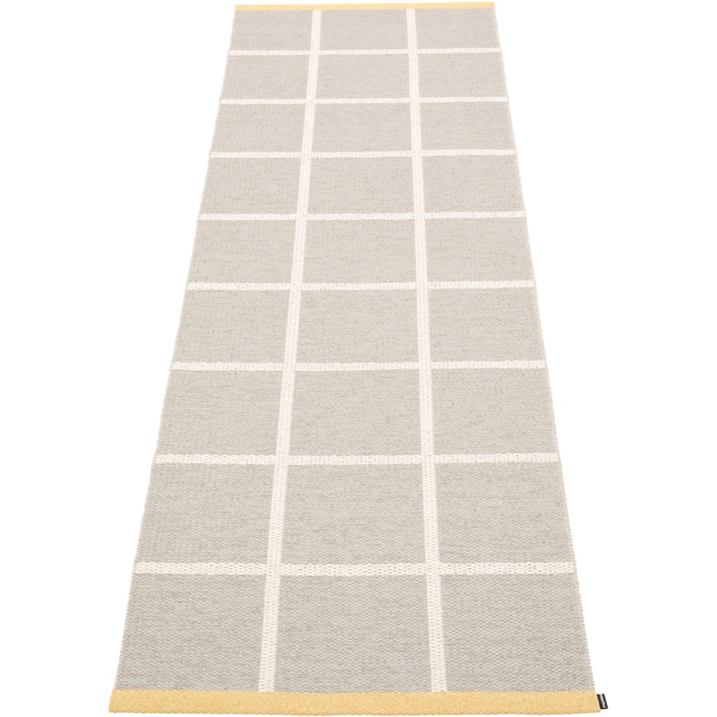 Criss Plastikmåtte Linen / Vanilla / Pale Yellow, 70x225 cm