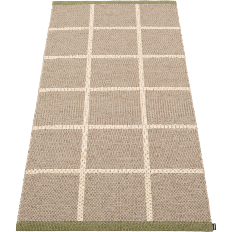 Criss Plastikmåtte Potato / Cream / Pine, 70x150 cm