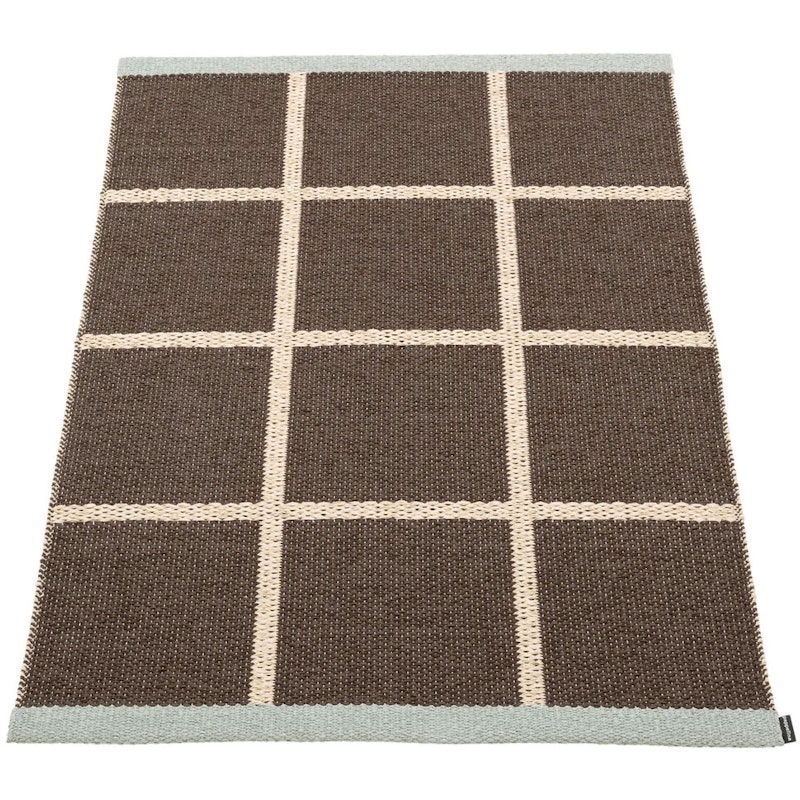 Criss Pop Plastikmåtte 70x100 cm, Dark Brown / Cream / Sage