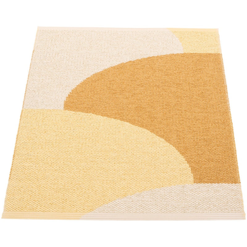 Hill Tæppe 70x90 cm, Ochre / Pale Yellow / Cream