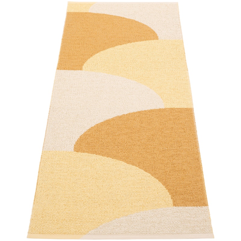 Hill Tæppe 70x180 cm, Ochre / Pale Yellow / Cream