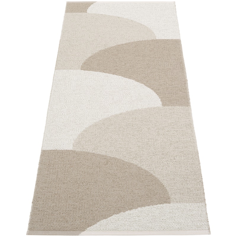 Hill Tæppe 70x180 cm, Dark Linen / Linen / Fossil Grey