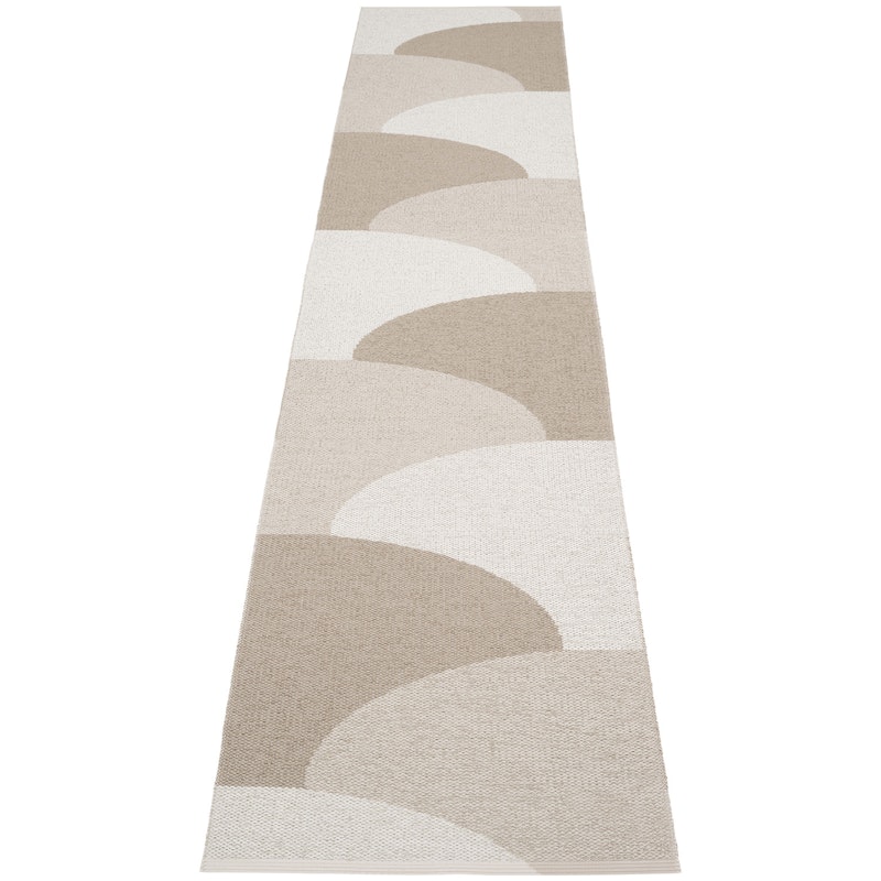 Hill Tæppe 70x360 cm, Dark Linen / Linen / Fossil Grey