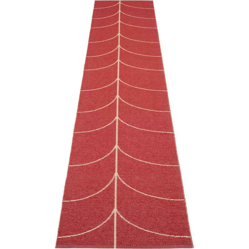 Leif Plastikmåtte Berry / Beige, 70x360 cm