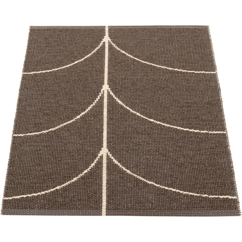 Leif Plastikmåtte Dark Brown / Cream, 70x90 cm