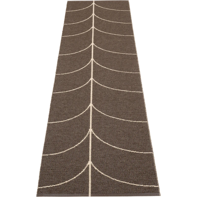 Leif Plastikmåtte Dark Brown / Cream, 70x270 cm