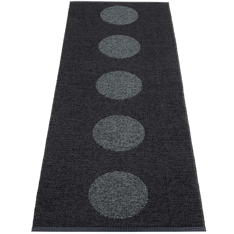 Vera 2.0 Tæppe Black / Black Metallic, 70x200 cm