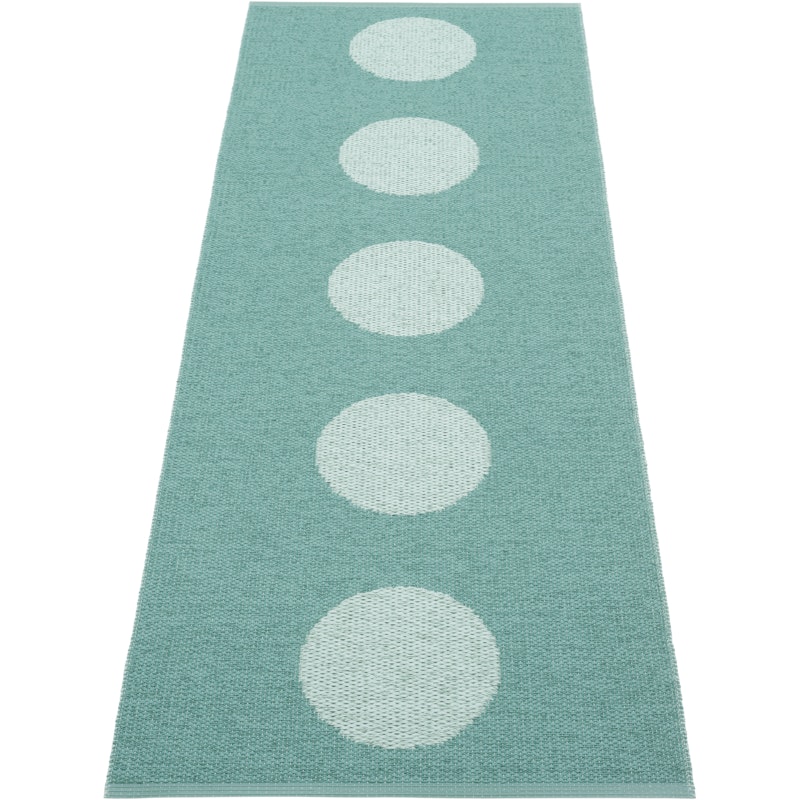Vera Pop Tæppe 70x200 cm, Jade / Pale Turquoise