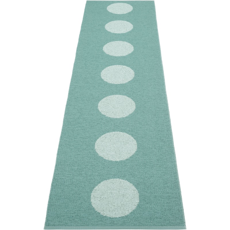 Vera Pop Tæppe 70x280 cm, Jade / Pale Turquoise