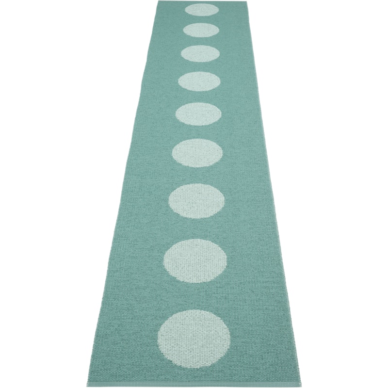 Vera Pop Tæppe 70x360 cm, Jade / Pale Turquoise