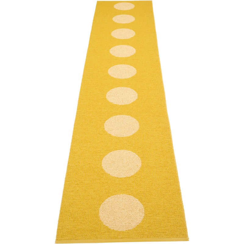 Vera Pop Tæppe 70x360 cm, Mustard / Pale Yellow