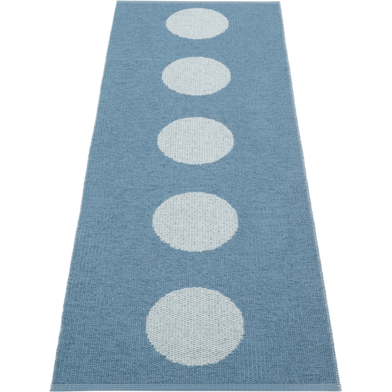 Vera Pop Tæppe 70x200 cm, River Blue / Blue Fog