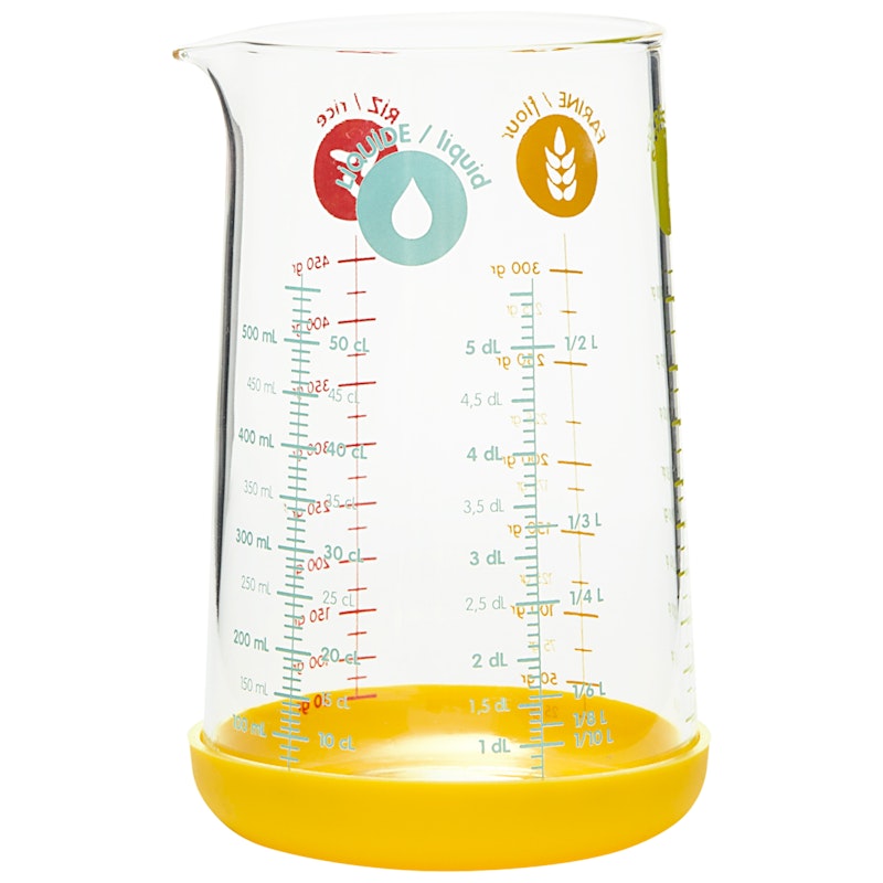 Målekande Glas 0,5 L, Gul