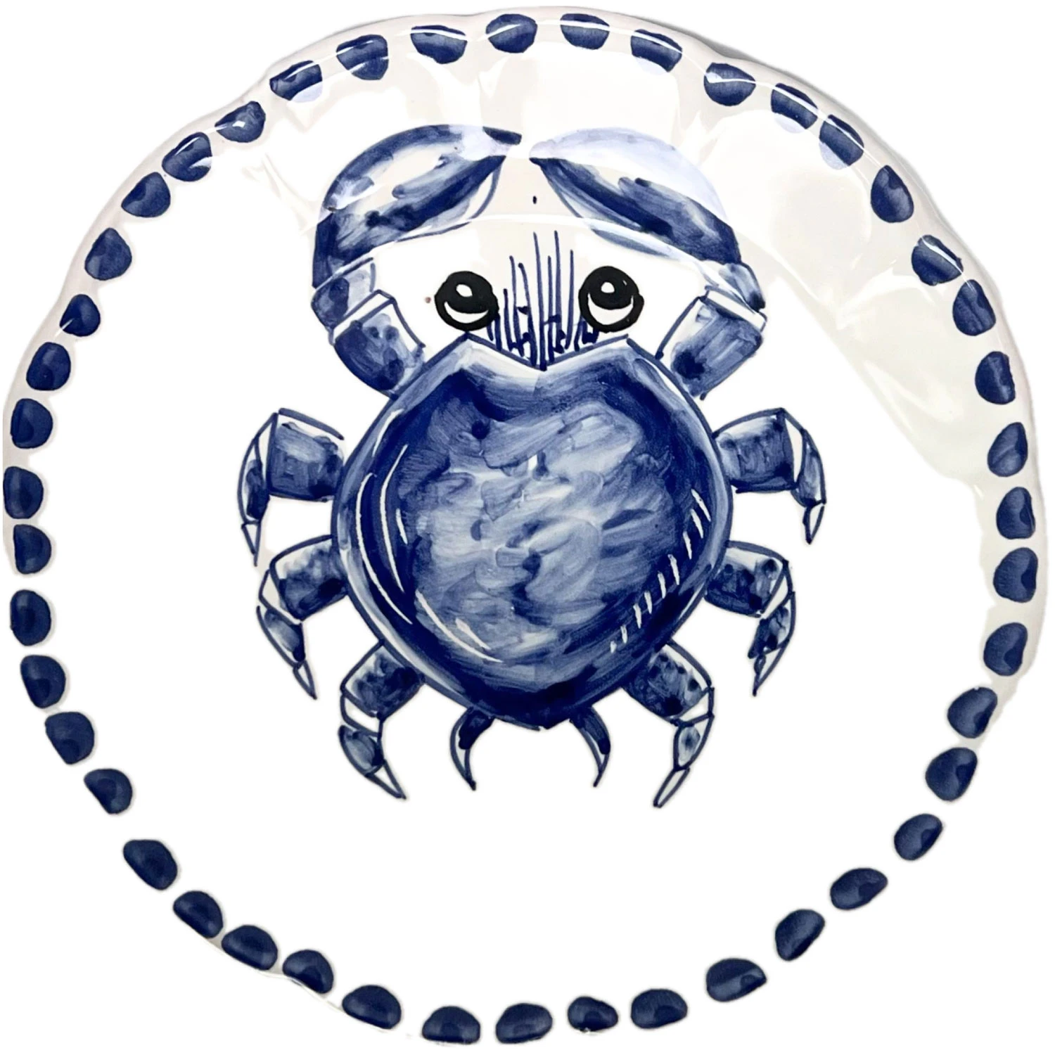 Piccola Home Marina Salattallerken 20 Cm - Asietter Keramik Bl&aring; - PT20TV-MAR-GR