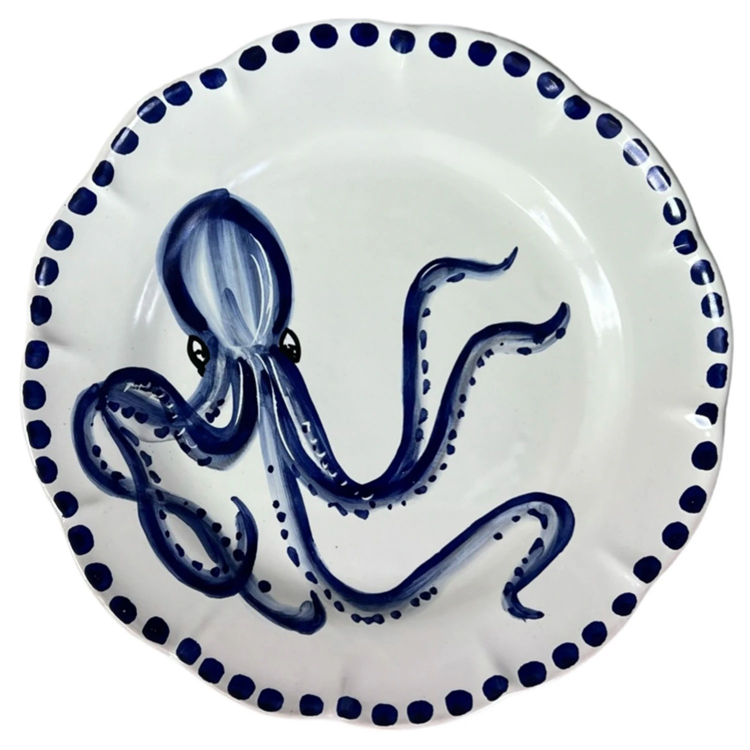 Piccola Home Marina Tallerken 26 Cm - Middagstallerkner Keramik Bl&aring; - PT26TV-MAR_PU