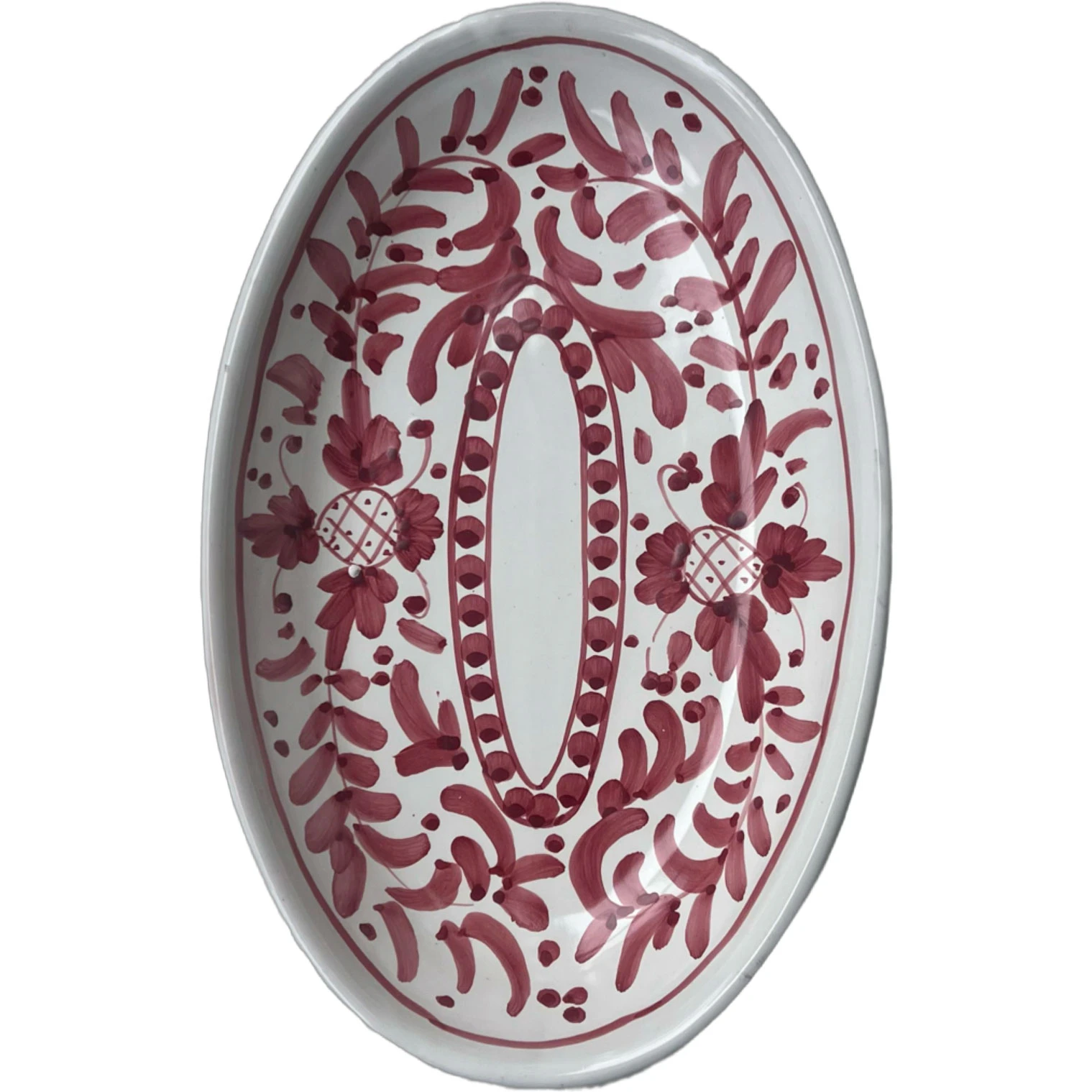 Piccola Home Positano Serveringsfad 37 Cm t - Serveringsfad Terrakotta R&oslash;d - OV3700-PO-ROSSO