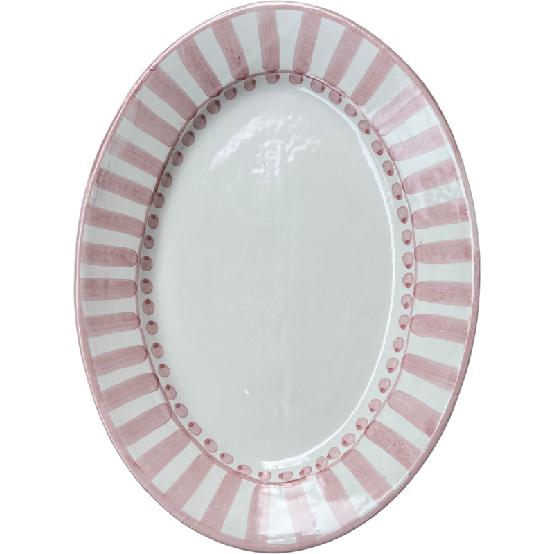 Riviera Serveringsfad Oval 37 cm, Rosa