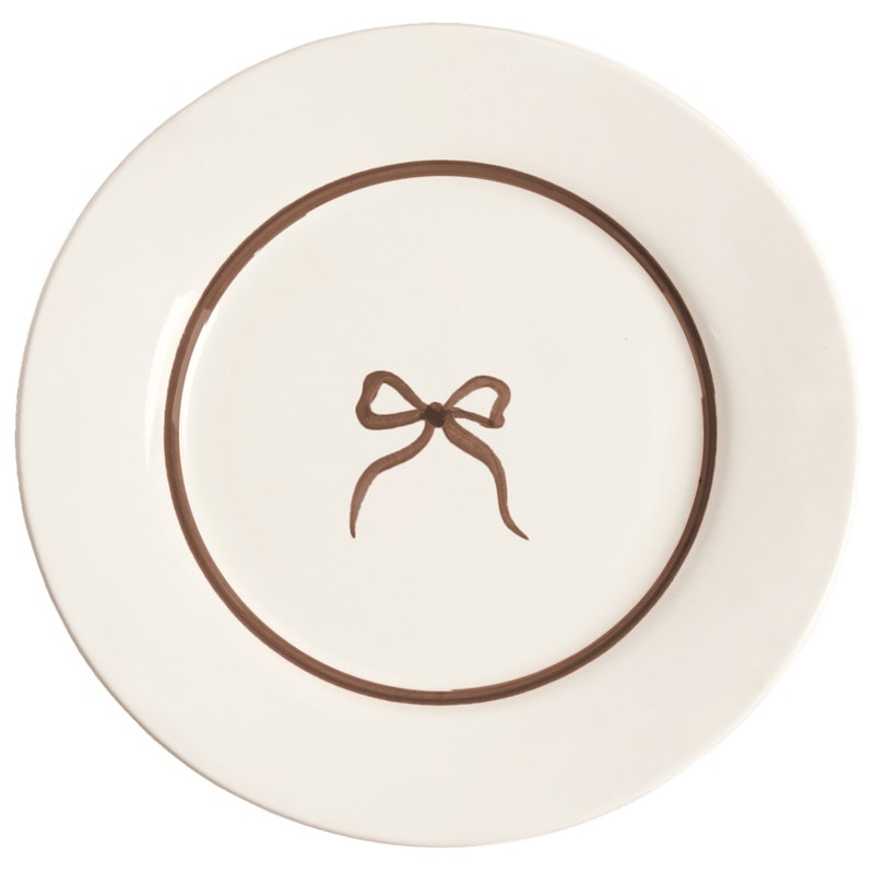 Bow Sidetallerken 22 cm, Brun