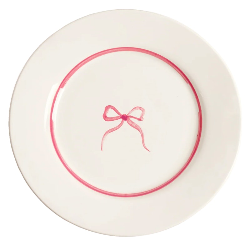 Bow Sidetallerken 22 cm, Rosa