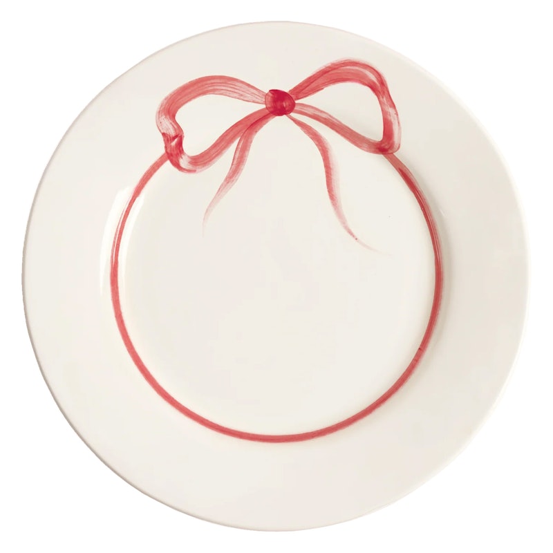 Bow Tallerken 28 cm, Mørk Pink