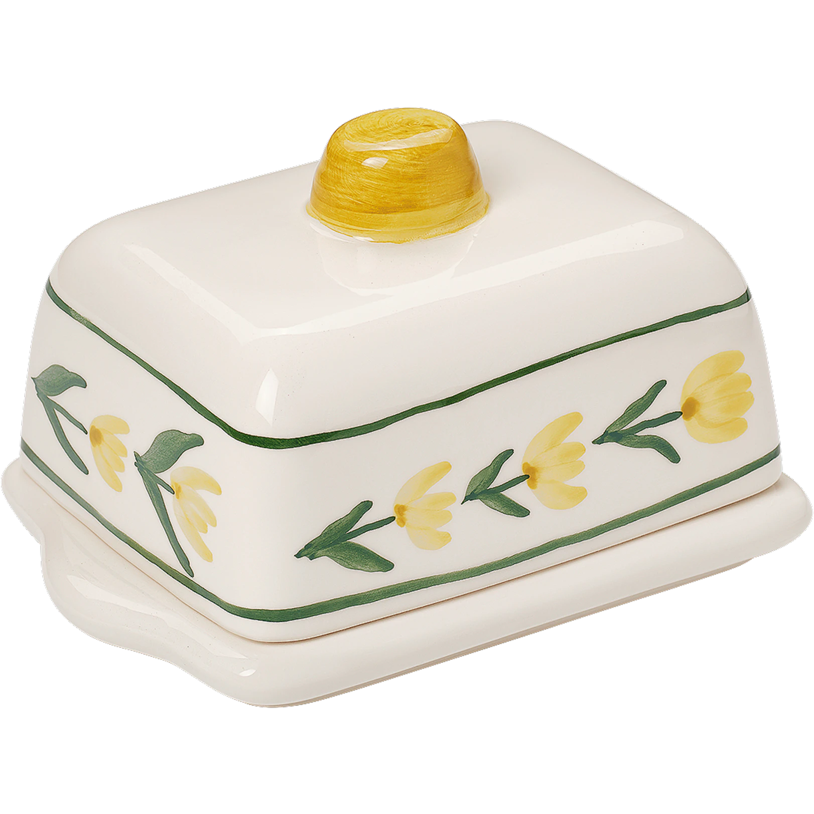 Pick a Poppy Cottage Flower Sm&oslash;rebr&aelig;t 11,5 Cm - Serveringssk&aring;le Earthenware Gul - C3014916SS26-489