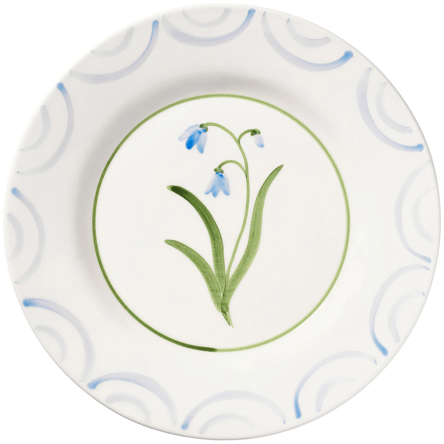 Pick a Poppy Cottage Flower Tallerken 28 Cm - Middagstallerkner Lert&oslash;j Bl&aring; - C012806SS25-268