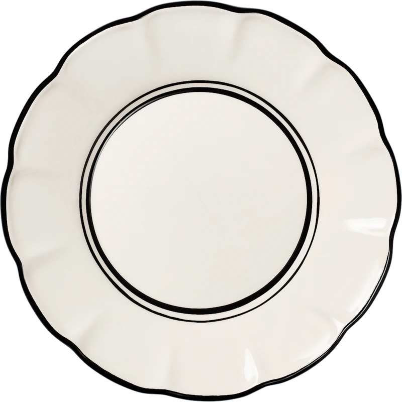 Bistro Middagstallerken 28 cm, Sort