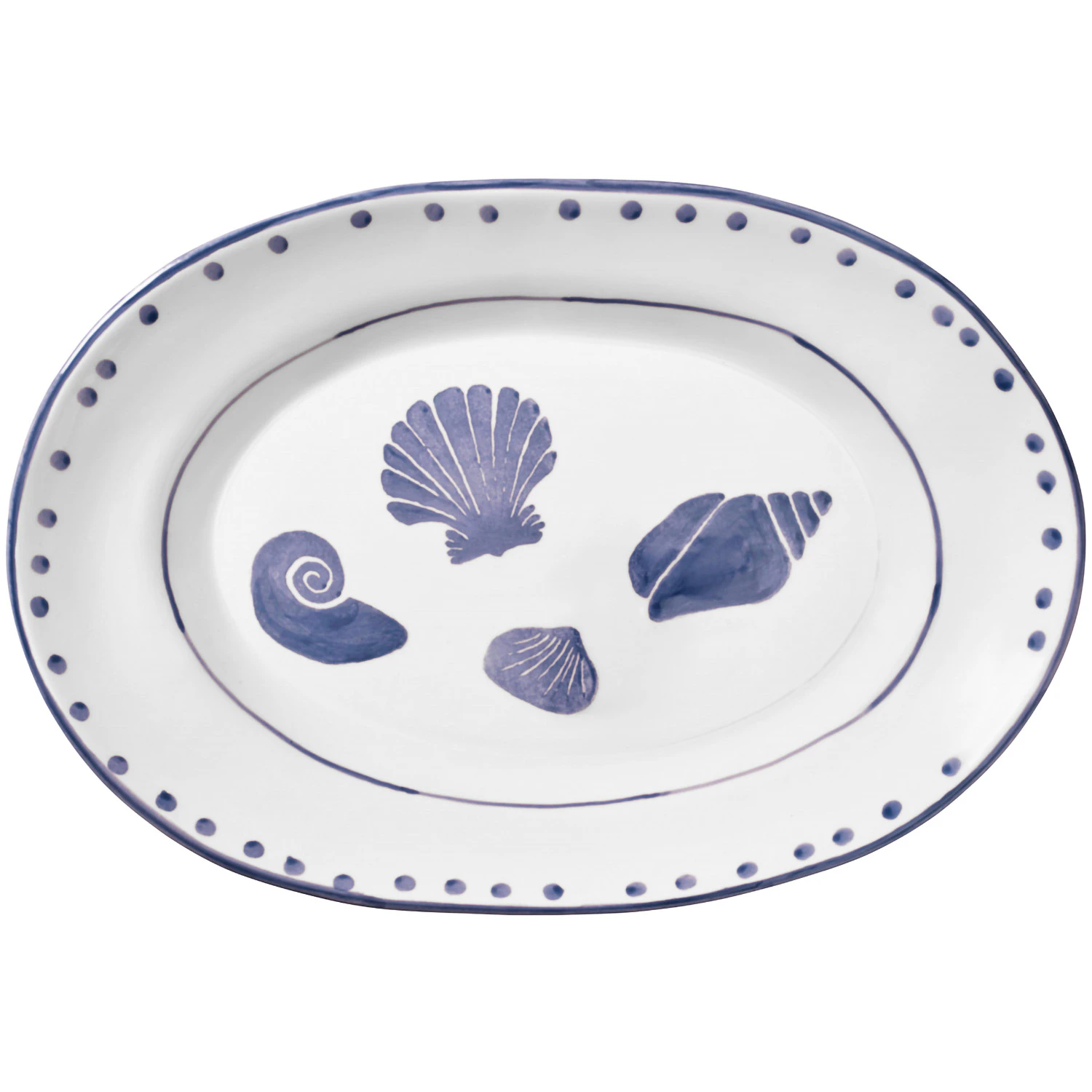 Pick a Poppy Marine Serveringsfad 28 Cm t - Serveringsfad Lert&oslash;j Bl&aring; - C062801SS25-282