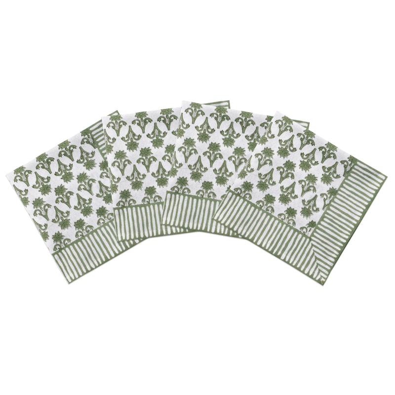 Lily Serviet 45x45 cm 4-pak, Grøn