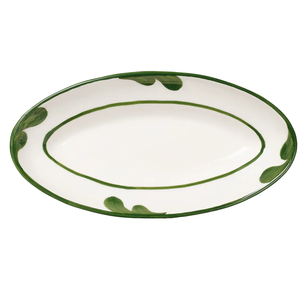 Pick a Poppy New Classic Serveringsfad 26 Cm t - Serveringsfad Keramik Gr&oslash;n - C202605AW25-420