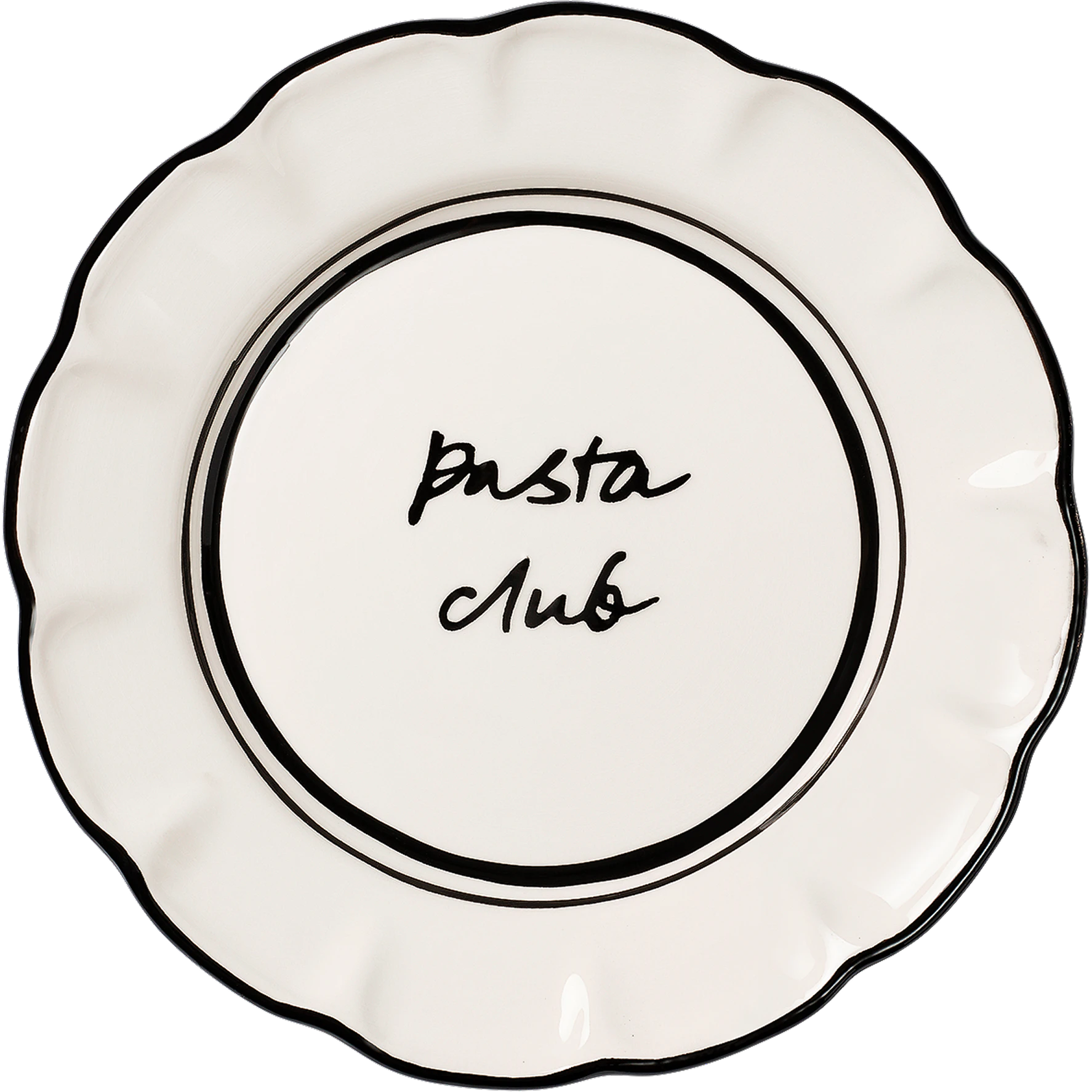 Pick a Poppy Bistro Sidetallerken 21,5 Cm - Asietter Earthenware Sort - C022122SS26-468