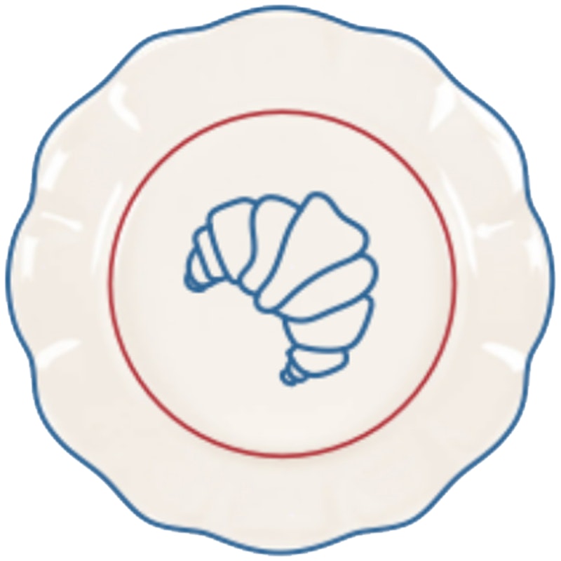 Picnic Sidetallerken 21 cm, Blå