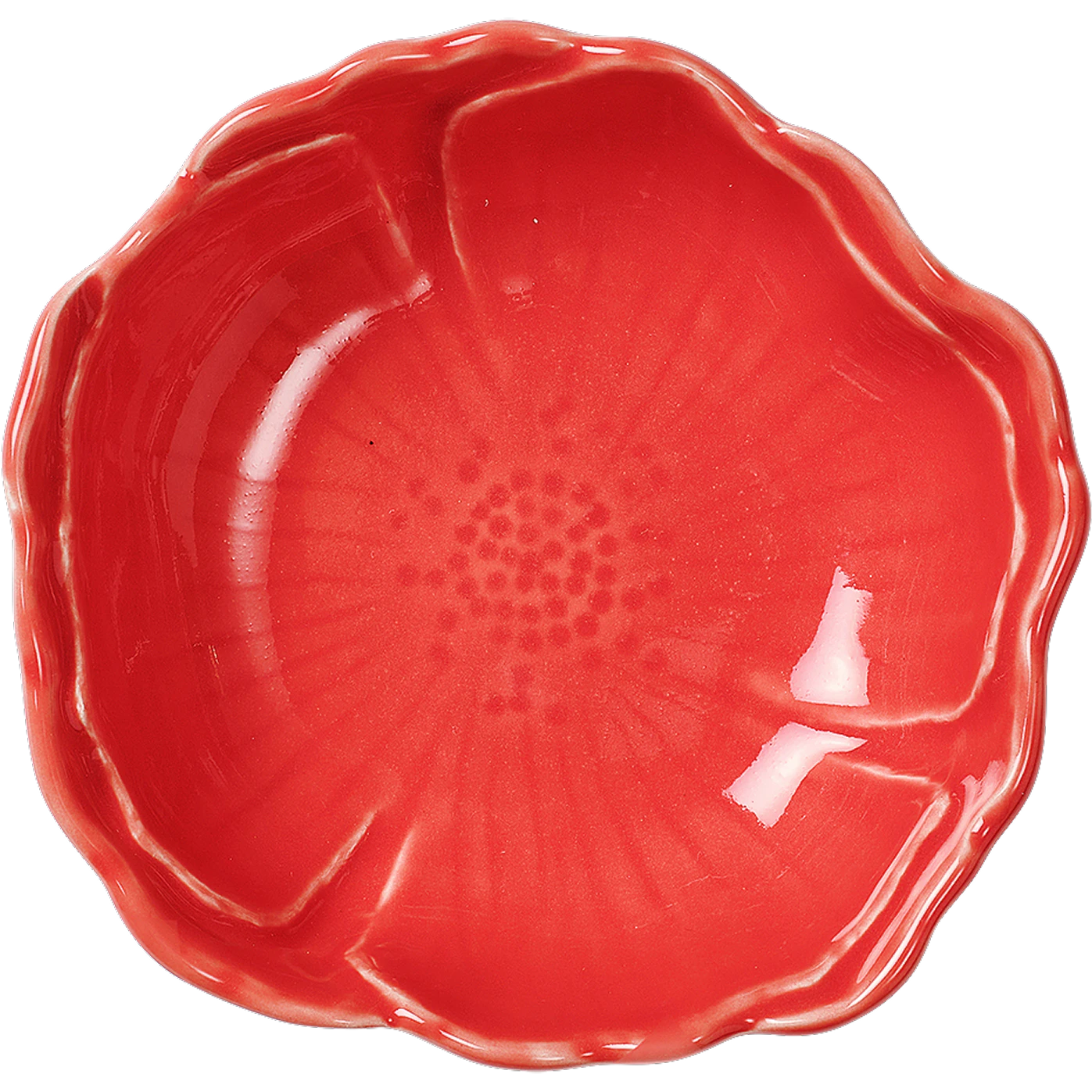 Pick a Poppy Poppy Lille Sk&aring;l 12 Cm - Serveringssk&aring;le Earthenware R&oslash;d - C241213SS26-493