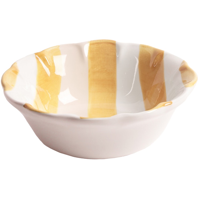 Stripe Skål 15 cm, Gul