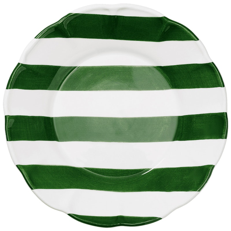 Stripe Tallerken 28 cm, Grøn
