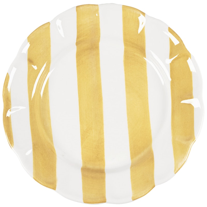 Stripe Tallerken 28 cm, Gul